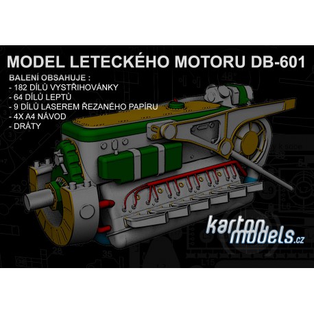 MODEL LETECKÉHO MOTORU DB-601 3:33